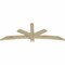 Ekena Millwork Alberta Rough Sawn Timber Gable Bracket, Douglas Fir, 72"W x 27"H x 2"D x 4"F, 9/12 Pitch GBW072X27X0204ALB00RDF - alternate 3